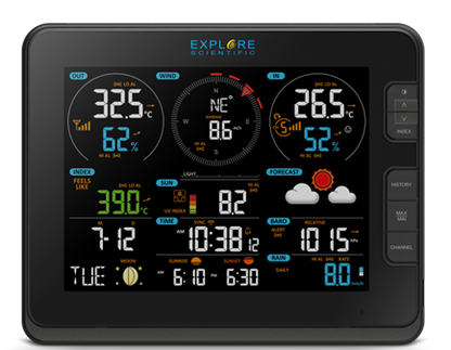 Explore Scientific 7‑in‑1 WiFi Professional Weather Station – WSX3001