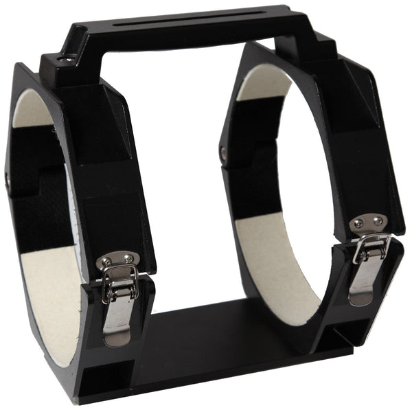 Explore Scientific TED152CFCRDL Cradle Ring Set With Slotted Carry Handle For Losmandy-Style Plate For 152mm Carbon Fiber ED Apochromatic Telescope. Inside Dimensions = 6.9