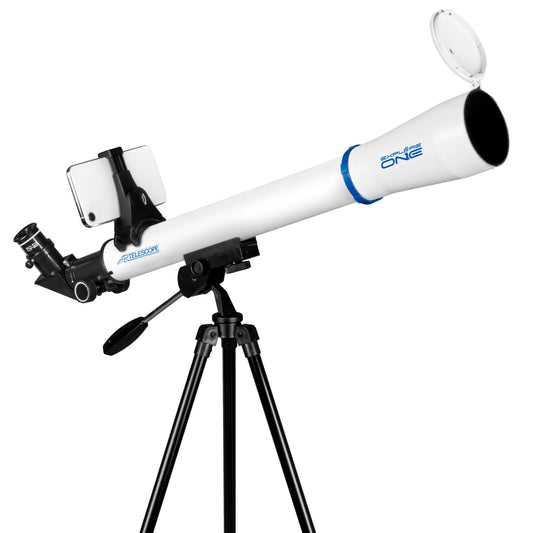 Explore One STARAPP 88-34550- 50mm Refractor Telescope w/ Panhandle Mount and Astronomy APP