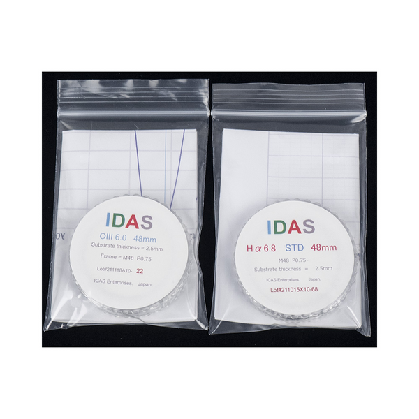 IDAS H-alpha 6.8nm & OIII 6.0nm Filter Set STD 48mm mounted