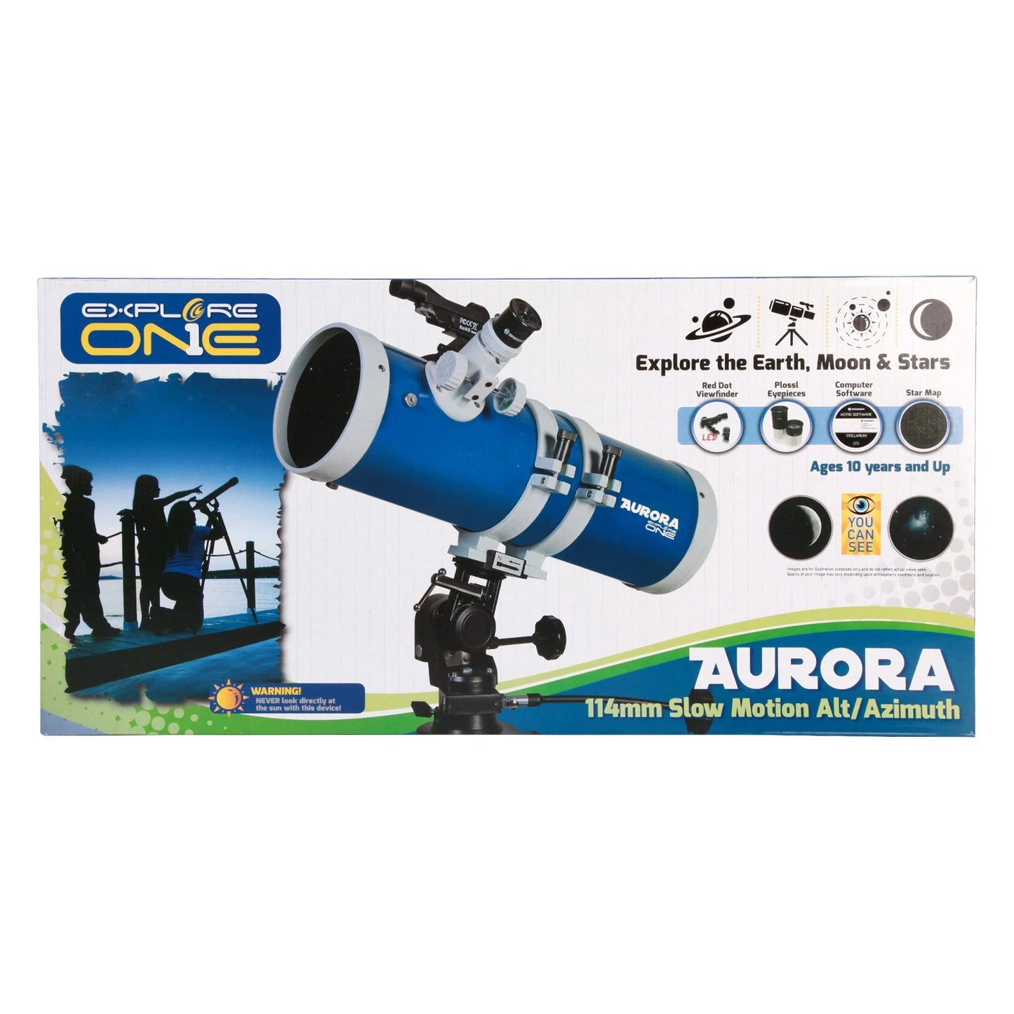 Explore One Aurora 114mm Reflector Telescope 88-10114