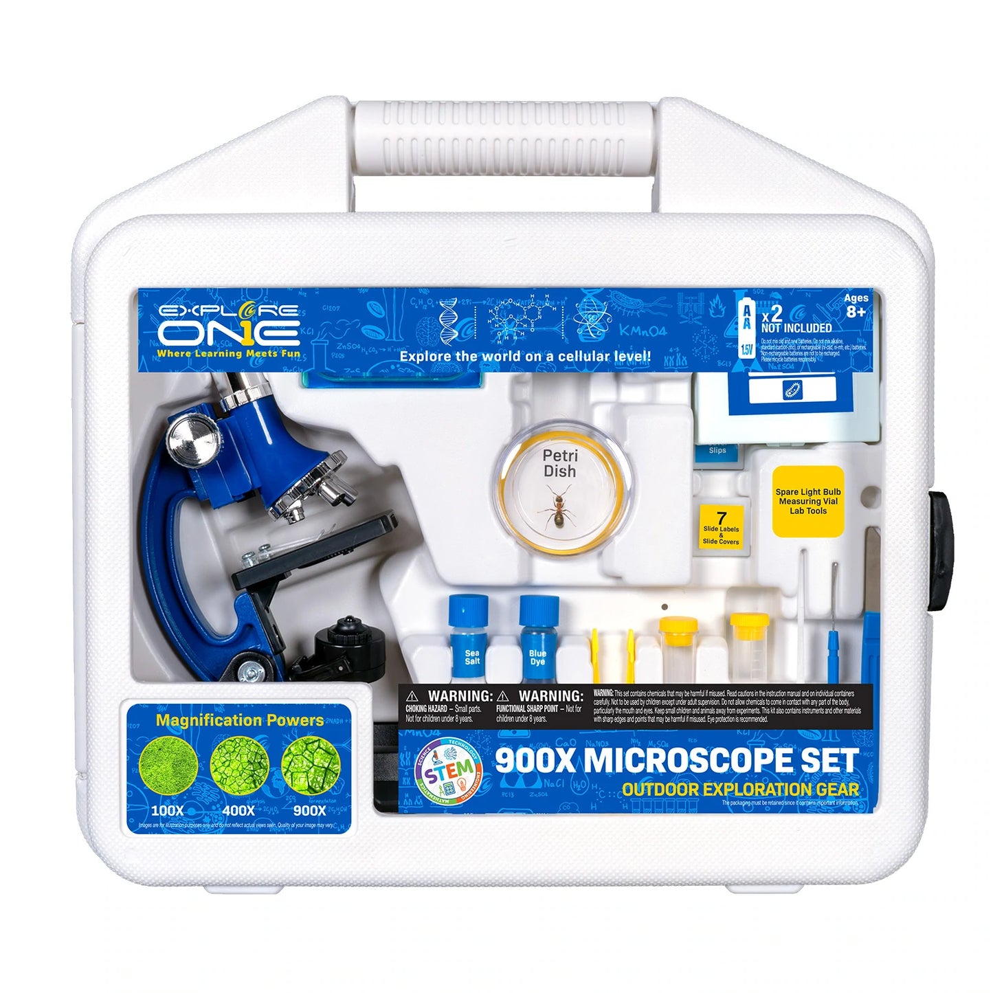 Explore One 45 Piece 900X Microscope Set with Case 88-50101