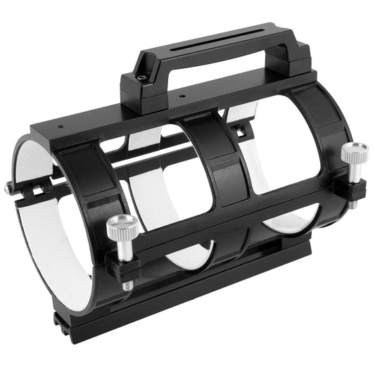 Explore Scientific DAR152CRDL Cradle Ring Set With Slotted Carry Handle For Doublet Achromatic Series 152mm Telescope. Inside Dimensions = 6.1"; 154mm